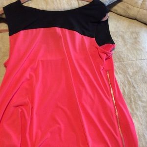 Calvin Klein dress tank with side zippers